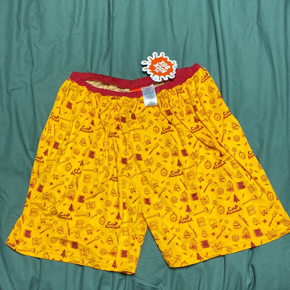 Nickelodeon Nick Box Camp Anawanna Novelty Boxer Shorts Withelastic Waistband